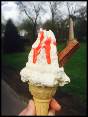 Ice cream in Whitworth Park