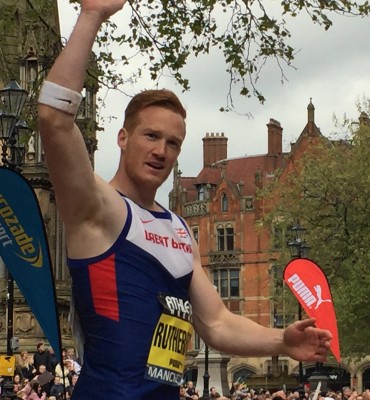 Greg Rutherford after winning Great City Games
