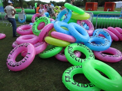 rubber rings for Slide the City