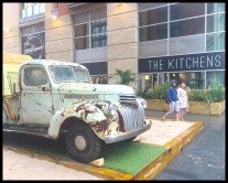 Rusty van at The Kitchens Manchester