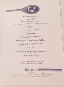 7 courses of pudding! #PudClub