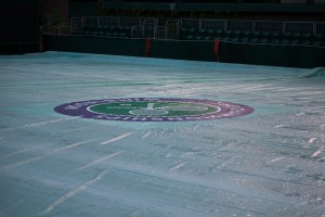 covered courts at the end of the day      